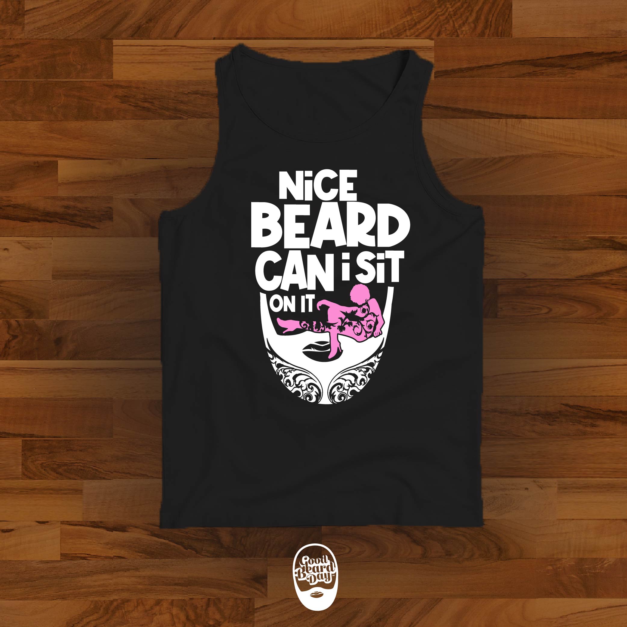 Nice Beard Can I Sit On It (Tank Tops)
