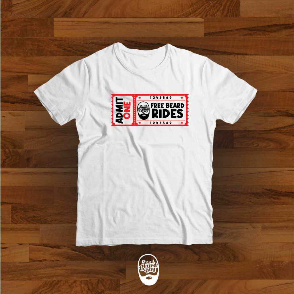 Free Beard Rides Tee. - Good Beard Day