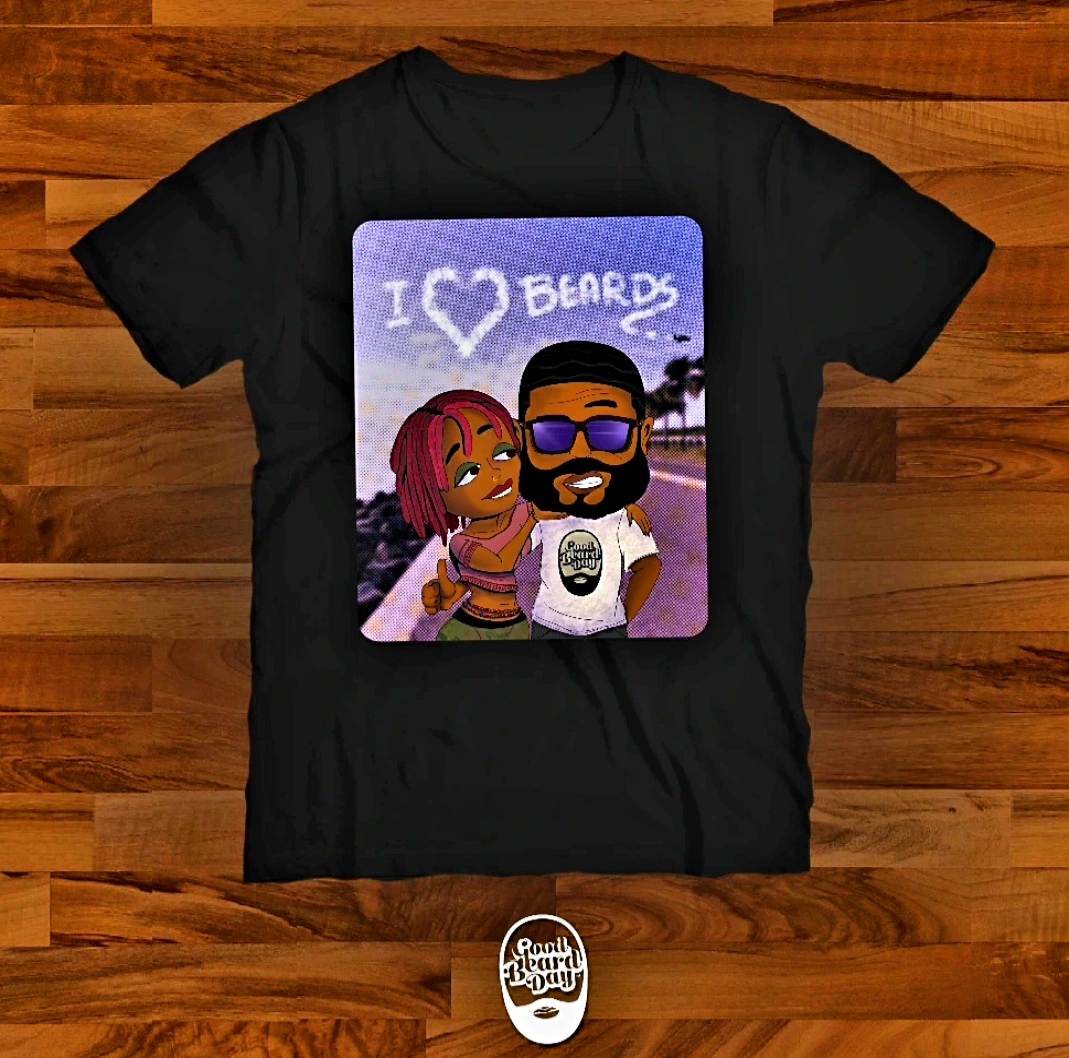 I Love Beards Comic Tee